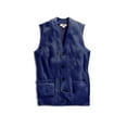 thumbnail image 5 of Turtle Bay New York Men's Relaxed Fit Rib Knit Sweater Vest - Button Front with Pockets, 5 of 7
