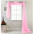 thumbnail image 2 of Celine Sheer 55 x 216 in. Sheer Curtain Scarf, Pink, 2 of 2