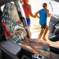 thumbnail image 2 of KUIFORTI 250 Years Eagle Print Car Seat Towel Cover Car Protective Front Seat Covers Water Resistant Anti-Slip for Athletes, Gym, Yoga, Beach for Car, Trucks, Van&SUV, 2 of 7
