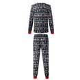thumbnail image 4 of Family Matching Christmas Pajamas Set Holiday Snowflake Sleepwear  PJS Set for Couples and Kids, 4 of 4