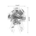 thumbnail image 2 of 12pcs 9" Extra Large Pull Bow Metallic Gift Wrapping Bows Ribbon Organza Silver for Wedding Baskets Presents, 2 of 6