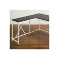 thumbnail image 2 of Klair Living Olympus Wood and Metal Corner Desk in Dark Gray and Ivory, 2 of 4
