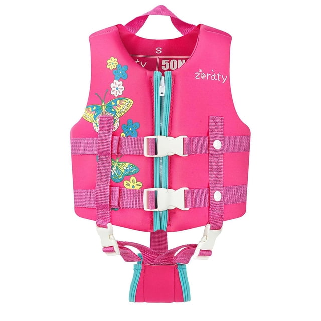 Chaleco de Natación Zeraty Rosa Neopreno para Niños 1-9 Años 8-35 kg