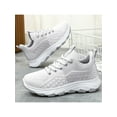 thumbnail image 4 of Daeful Espadrilles pour Femmes Entraînement Entraînement Physique Course Chaussure de Marche Tige en Tricot Confort Chaussures Athlétiques Blanc 8.5, 4 of 5