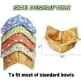 thumbnail image 2 of Cotton Microwave Bowl Cozy Holders, Microwave Safe Hot bowl Holders, bowl Snuggies, Soup Bowl Cozy (Bohemia), 2 of 5