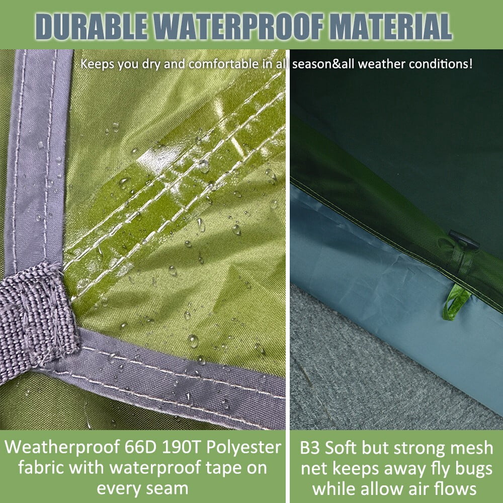 ASTRAEA 1 Person Backpacking Tents, Easy Setup Camping Tent with Skylight & Waterproof Rainfly & Ground Vents Lightweight for Camping Travel