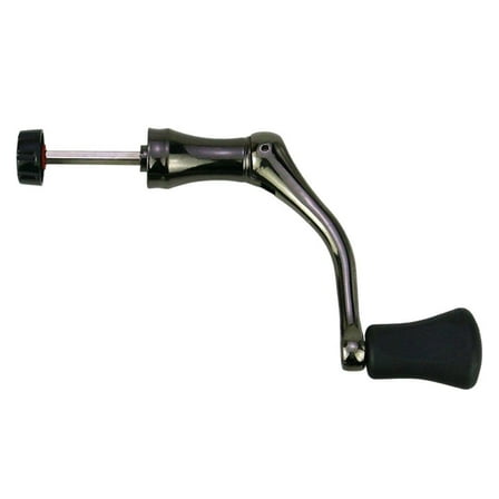 Full Metal Fishing Reel Handle, Replacement Crank for Spinning Reels (Gunmetal, Large)