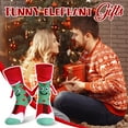 thumbnail image 2 of Bocaoying 4 Pairs Christmas Magnetic Hand Holding Socks, Red Green Funny Socks, 3D Cotton Socks for Winter Xmas Birthday Valentine Party Gift Supplies, 2 of 7