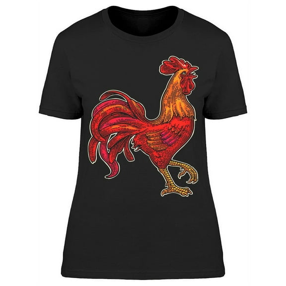 Rooster. At Side T-Shirt Women -Image by Shutterstock, Female XX-Large