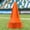 Orange, variant on FORZA Flexi Training Cones (10 Pack) – Flexible, Durable Agility Cones for Sports Training & Drills, Available in Multiple Colors