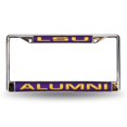 thumbnail image 1 of LSU Tigers Alumni Laser Chrome License Plate Frame, 1 of 1