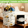 thumbnail image 5 of Garnen Kids Toy Basket, Large Toy Storage Organizer Bin for Baby Nursery Room, Truck Themed Laundry Basket Collapsible Laundry Hamper for Dirty Cloth, 5 of 6