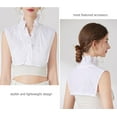 thumbnail image 5 of CAILDANL Half Shirts Layering for Women,Detachable Dickey Collar Blouse Half Shirts False Collar, 5 of 8
