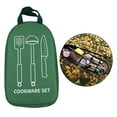 thumbnail image 4 of facefd 36x21cm Utensil Organizer Storage Bag Knife Tote Tableware Carrier Green, 4 of 5