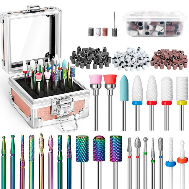 Juego de brocas para uñas Onism, 25 unidades, carburo de tungsteno, cerámica