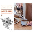 thumbnail image 2 of 2pcs Stainless Steel Tea Strainer Creative Teapot Shape Tea Infusers Loose Tea Steeper, 2 of 8