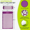 thumbnail image 4 of ProsourceFit Acupressure Mat and Pillow Set for Back/Neck Pain Relief and Muscle Relaxation, 4 of 8