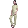 thumbnail image 2 of Moomaya Womens Printed Tee and Pajama Set PJs,Short Sleeve Sleepwear Nightwear Loungewear S-XXL, 2 of 7