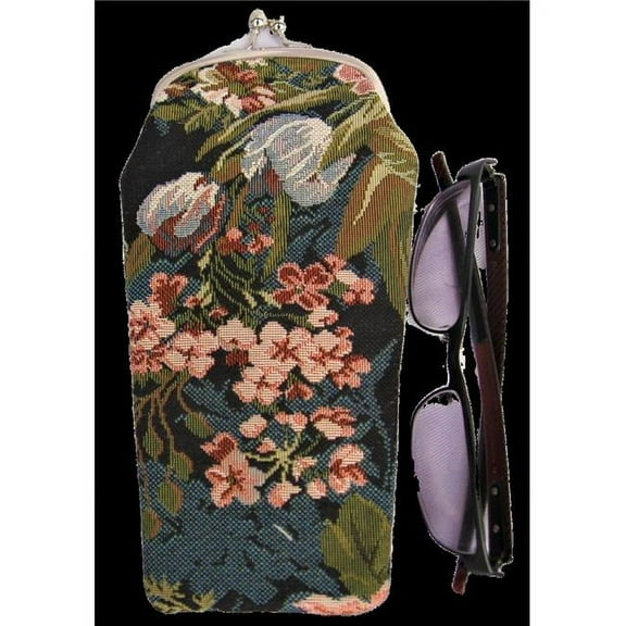 Tapestry Eyeglass Bag with Clasp - Blossom