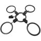 thumbnail image 5 of 30 curtain rings with clips, rust-proof metal drapery ring, 25mm BLACK, 5 of 5