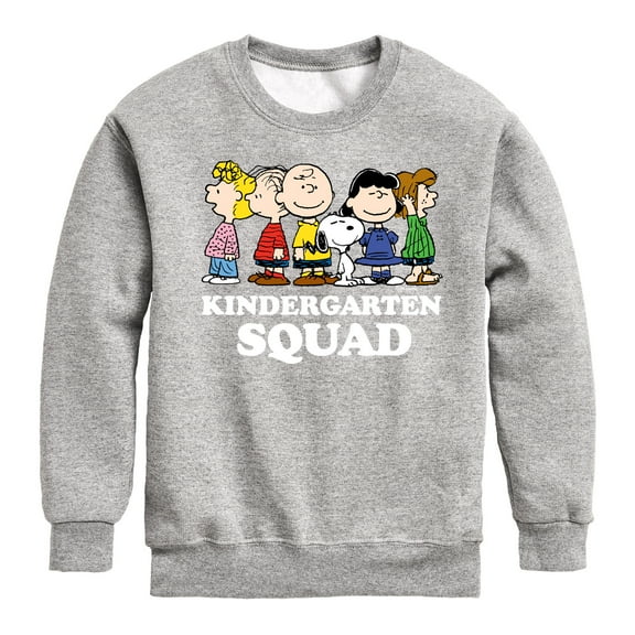 Peanuts - Kindergarten Squad - Toddler And Youth Crewneck Fleece Sweatshirt
