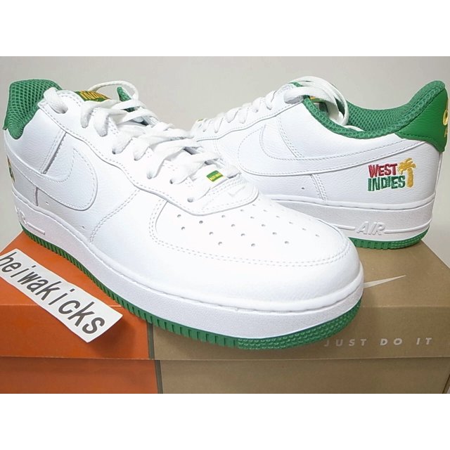 2022 Ni&ke AIR FORCE 1 LOW RETRO QS WEST INDIES WHITE GREEN DX1156-100 US12