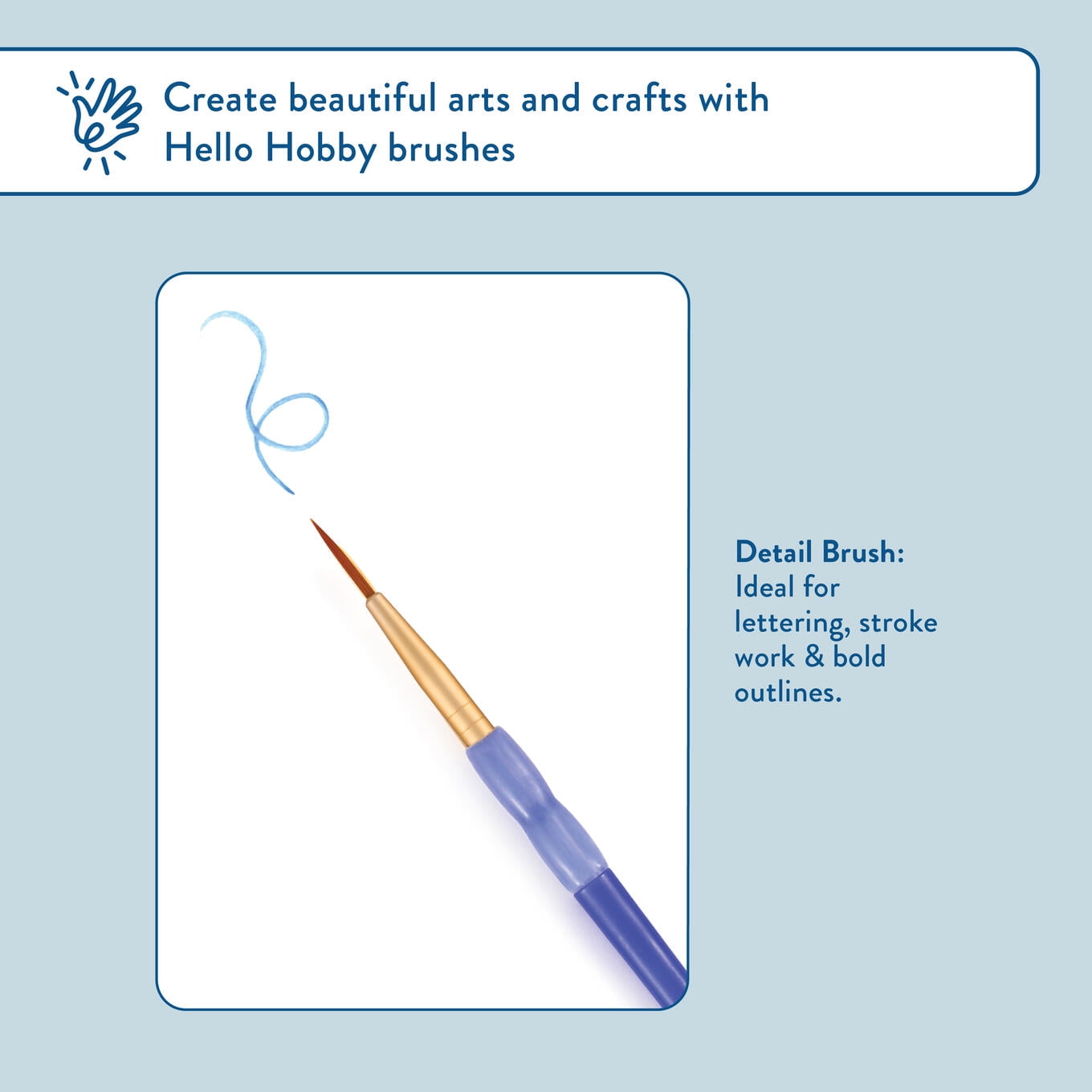 Hello Hobby 4 Piece Detail Brush Set w/ Soft Grip