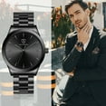 thumbnail image 6 of Bomieux Mens Watch, Classic Minimalist Men's Quartz Watch Waterproof Watch with Stainless Steel Band Business Dress Men's Watch-Best Gift for Men, 6 of 9