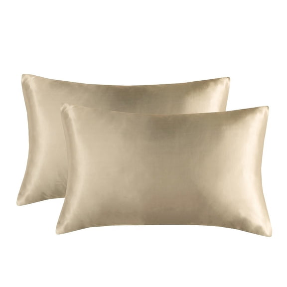 2 Pack 100% Mulberry Silk Pillowcase for Hair & Skin, 16 Momme Grade 6A Double Sided Natural Silk Pillow Cover, Soft Breathable Smooth Sleep Pillowcase