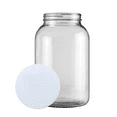 thumbnail image 4 of One Gallon Wide Mouth Glass Jar with Lid-Set of 6, 4 of 7