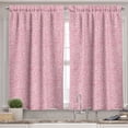 thumbnail image 2 of Ambesonne Pink and White Valance & Curtain, Gingham Grid, 55"x24", Pale Pink, 2 of 6