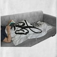 thumbnail image 6 of Chill Soft Flannel Fleece Throw Blanket, Hand Drawn Style Lettering Motivation Phrase Modern Grunge Look, Cozy Plush for Indoor and Outdoor Use, 50" x 60", Black White, by Ambesonne, 6 of 6
