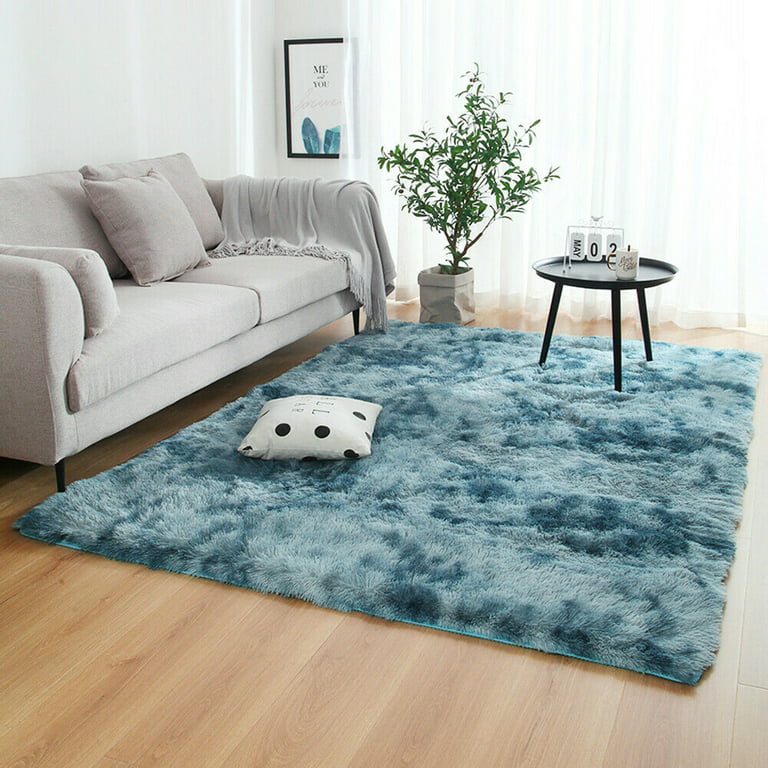 YouLoveIt Soft Shaggy Area Rug Comfy Rugs Shaggy Living Room Bedroom Area  Rugs Anti-Skid Fur Shaggy Carpet Non-Slip Plush Area Rug for Living Room  Home Decor 