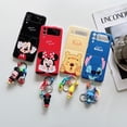 thumbnail image 2 of Disney-funda de Mickey y Minnie con llavero, carcasa anticaída para Samsung Galaxy Z Flip 3, 4, 5G, ZFlip3, ZFlip4, Flip3, Flip4 Fivean unisex, 2 of 2