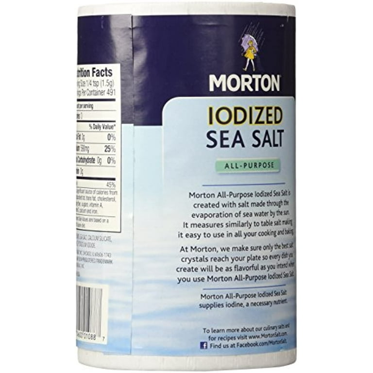 Morton Iodized Sea Salt, 26 Oz Meijer, 59 OFF