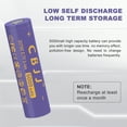 thumbnail image 4 of CBJJ 21700 Rechargeable Batteries 3.7V 5000mAh Flat Top Battery for Flashlights 4Pcs Flat Top, 4 of 6