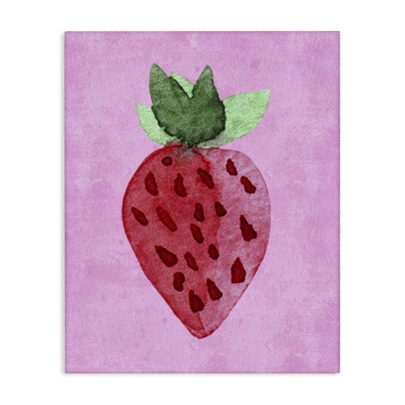 Stupell Industries Farmhouse Bright Speckled Strawberry Canvas Art, 16 x 20, by Camila Juncos