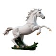 thumbnail image 2 of Estatua de resina de caballo de pie, escultura de estatuilla de caballo de cría, colección de regalos para mesa de oficina en casa, decoración de Blanco Gloria estatuilla de caballo, 2 of 7