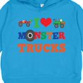 thumbnail image 3 of Inktastic I Love Trucks Toddler Hoodie, 3 of 4