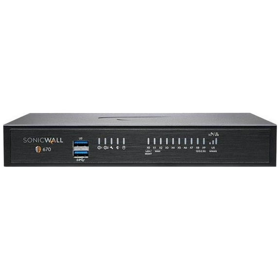 SonicWall TZ670 Network Security/Firewall Appliance
