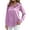 Violet, variant on Satin Blouses for Women Silk Button Down Shirts Long Sleeve Business Casual Tops Light Green S