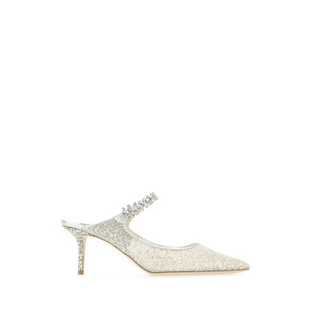 

Embellished mesh Bing 65 mules