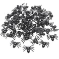 thumbnail image 3 of Visland 50Pcs Fake Spider Exquisite Workmanship Reusable Indeformable Wear-resistant Realistic Prop Halloween Decorations Portable Haunted House Horror Black Spider for Festival, 3 of 9