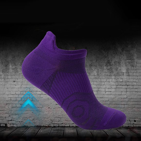 Pavied Ankle Socks Low Cut Socks Outdoor Sports Socks Fitness Running Socks Thin Socks Shallow Cut Summer Breathable Socks Quick Drying Boat Socks Running Socks Mens Socks Purple One Size