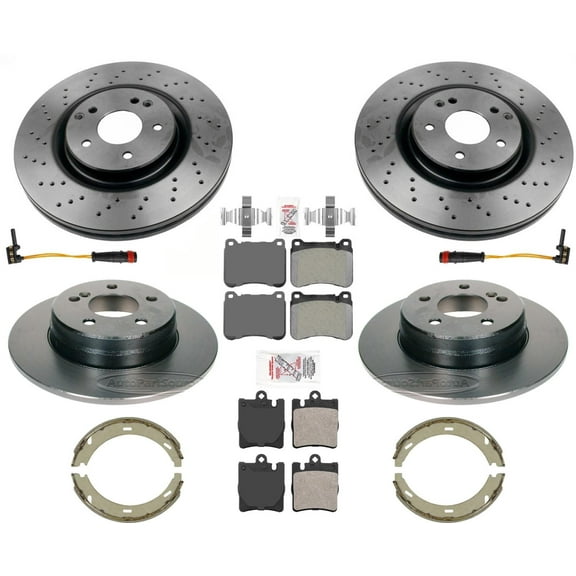 High Performance Carbon for 05-2007 Mercedes C230 330MM Sport Disc Brake Rotors