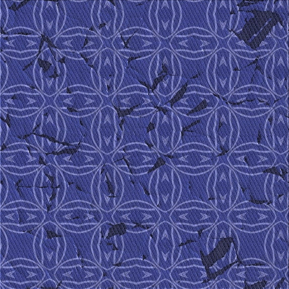 Ahgly Company Machine Washable Indoor Square Transitional Denim Dark Blue Area Rugs, 4' Square
