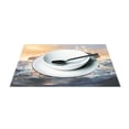thumbnail image 3 of Ryvnso Placemats Set of 4 Dolphin Jumping Dining Mats Heat-Resistant Non-Slip Washable Table Mat, 3 of 8