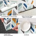 thumbnail image 3 of Multicolor Chevron Pattern Kitchen Rug Mat,Kitchen Runner Rugs Non Skid Washable,Decorative Kitchen Floor Mats for Kitchen,Sink,Laundry,17"X47", 3 of 5