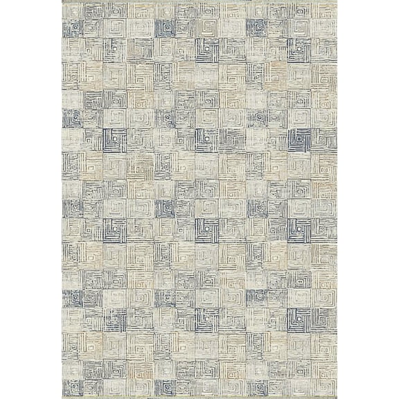 Dynamic Rugs Opulus Beige/Multi 2.3X7.7 Geometric Machine-Made Finished Runner