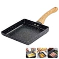 thumbnail image 3 of Ounissouiy Olla a fuego lento Maifan Stone Pan Antiadherente Grueso Huevo Hervido Molde Resistente al Calor Cuadrado Pequeño Sartén con Mango de Electrodomésticos Ounissouiy HA018905-00, 3 of 6